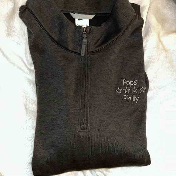 Nike Other - Nike Sweater Men 4XL Blk Long Sleeve Pullover 1/4 Zip embroidered